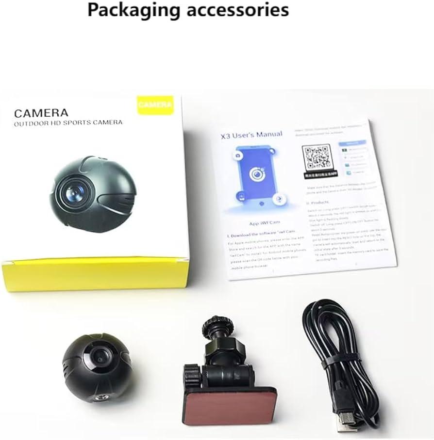 Hidden Spy Camera Indoor Outdoor Wireless WiFi Cameras,Home Security Mini Body Small Camera Micro Nanny Cam,Pet Dog Babysitter Surveillance Camera,Room No Need Wifi Camera Compatible with Android