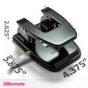 Standard 2 Hole Paper Punch, 30 Sheets Capacity, Black (90079)