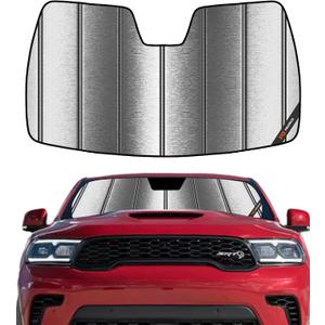 Pigenius Windshield Sunshade for Dodge Durango 2021-2026 Custom Front Window Sun Shade - Metallic