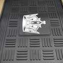 FANMATS NHL Unisex-Adult Medallion Door Mat (1'8" x 2'7" (Rectangular), Black)