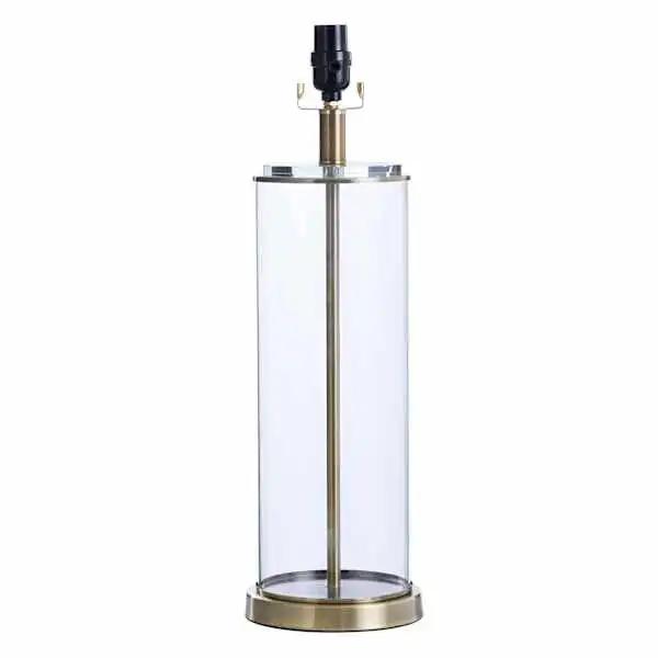 Style Craft Mix& Match Lamp Base, Soft Brass and Glass Table Lamp Large Size