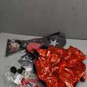 10th Birthday Decorations for Boys Girls, Double Digits Boy Red Black Happy 10th Birthday Decorations, 10 Year Old Birthday Door Banner Sign, Triangle Flag, Large 10 Balloons Decor Tenth Bday Party