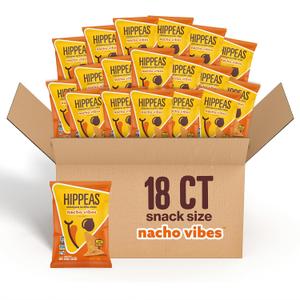 Hippeas Chickpea Tortilla Chips, Nacho Vibes, 1 Ounce (Pack of 18), 3g Protein, 3g Fiber, Vegan, Gluten-Free, Crunchy, Plant Protein Snacks, Best Buy June 07, 2026