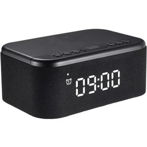 Fansbe Smart Bluetooth Alarm Clock Dim 12/24H, Black
