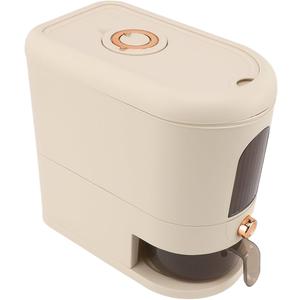Rice Dispenser, Dry Food Storage Container with Clear Window, Airtight Dustproof PP Cereal and Flour Dispenser