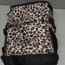 Cooler Backpack 33 Cans Backpack Coolers Insulated Leak Proof Soft Beach Cooler Bag for Men Women Ice Chest Backpack Camping Hiking Picnic Travel Cooler Lunch Backpack (21L-40 Cans, Leopard Print)