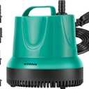 VIVOSUN 850GPH 60W Submersible Pump for Fish Tank, Pond, Aquarium, Hydroponic Systems with 5ft Power Cord and 4 Nozzles Blue