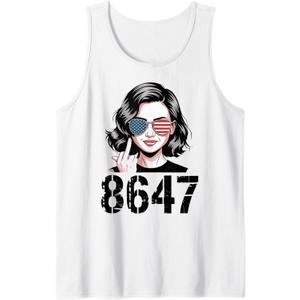 Protest 86 47 Anti Trump Funny 8647 Anti-Trump Women Tank Top, S