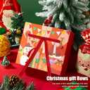 2 x 24 Pcs Red Velvet Ribbon Christmas Tree Bows Bow Tree Topper Door Garland Decor Vintage Wreath Bow Velvet Bows Ornaments for Christmas Trees Gifts Party Door Garland Wreath Deco (Red)