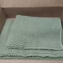 Urvoix Bathroom Rugs Sets 3 Piece, Non-Slip Chenille Bath Rug - Ultra Soft, Washable, Super Absorbent Bath Mat for Bathroom, Toilet and Tub (Sage)