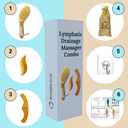 Dry Brushing Body Brush for Lymphatic Drainage-Vegan Dry Brush with Contoured Non-Slip Handle +Wood Therapy Massage Tools. Maderoterapia Kit, Gua Sha, Anti-Cellulite, Body Sculpting, Sensitive Skin