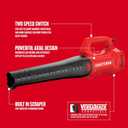 CRAFTSMAN Corded Leaf Blower, Powerful Lightweight Handheld Axial Electric Blower, 9 Amp (CMEBL710)