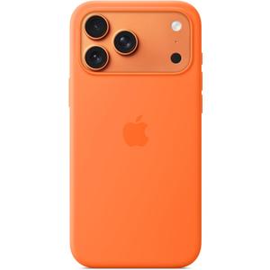 Apple iPhone 17 Pro Max Silicone Case with MagSafe and Camera Control: Lightweight Phone Case, Wireless Charging Compatible, Smooth Matte Finish; Orange