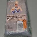 MR.SIGA Microfiber Cleaning Cloth, All-Purpose Microfiber Towels, Streak Free Cleaning Rags, Pack of 12, White, Size 32 x 32 cm(12.6 x 12.6 inch) orange color