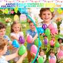 24 Pack Easter Egg Fillers with Squishy Toys, Easter Eggs Filled Squishy Toys, Easter Basket Stuffers, Classroom Prizes for Easter Egg Hunts, Party Favors, Kids (Muticolor)