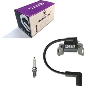 798534 799582 593872 593381 Ignition Coil + Spark Plug Fit for Briggs & Stratton 08P502 09P602 09P702 Armature Magneto Lawn Mower Engines, Replace Toro 21472 mower