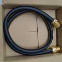 Giraffe Tools Leader Hose 5/8" x 4ft, Custom Length, No Kink, Flexible, Leakproof Water Hose, Male Female Fittings, 600 Burst PSI, 4ft, Black Orange