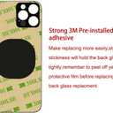 OEM Rear Back Glass Replacement Compatible with iPhone 14 Pro Max 6.7 inches (Space Black) with Reparing Toolkit and Pre-Installed Adhesive