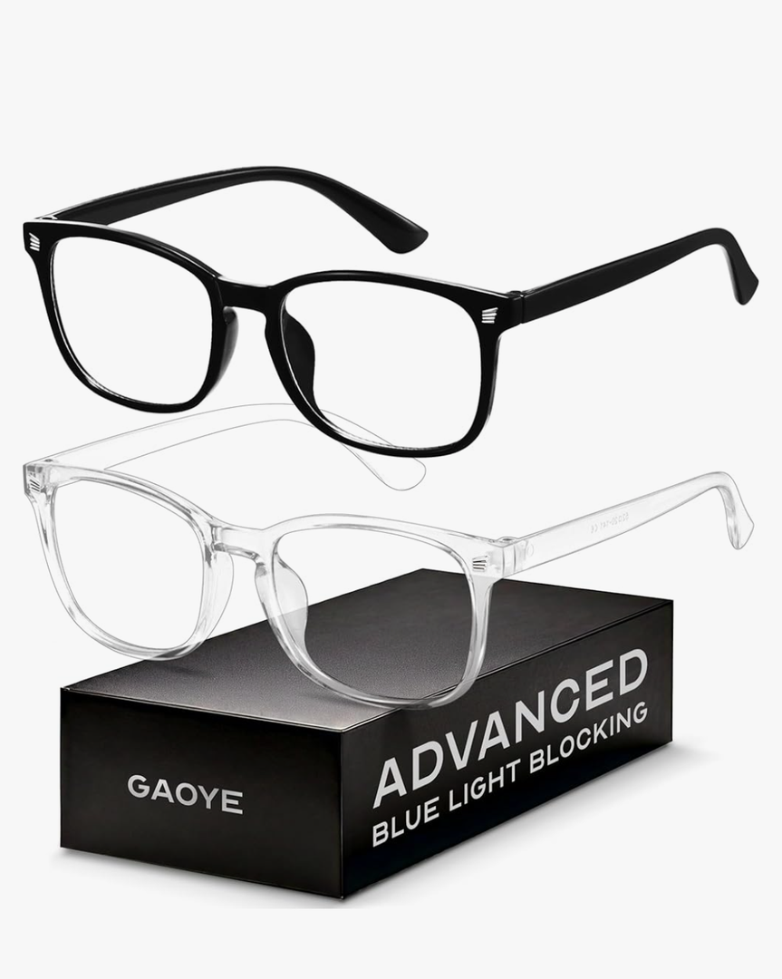 Gaoye Blue Light Blocking Glasses - Fashion Square Eyeglasses, Anti UV Ray Computer Gaming Glasses Blue Blockers for Women/Men