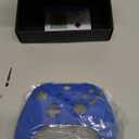 eXtremeRate Blue Soft Touch Grip Faceplate Cover, Front Housing Shell Case Replacement Kit for Xbox One Elite Series 2, Xbox Elite 2 Core Controller Model 1797 - Controller NOT Included