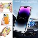 DAIZAG Magnetic Case for iPhone 13 Pro Max,Dried Fruit Flower Green Design On Clear Base Compatible with MagSafe,Drop Protection Shockproof Case for iPhone 13 Pro Max White