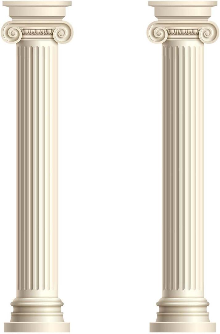 2 Pcs Cardboard Greek Columns and Pillars Roman Column Medieval Renaissance Wall Photo Backdrop for Wedding Birthday Party Decorations Pillar Cardboard Cutout