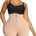 SHAPELLX Butt Lifting Shapewear Tummy Control Shorts For Women Waist Cincher Faja Body Shaper With Hook Zipper Closure XL