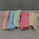 INNERSY Women's High Waisted Underwear Cotton Panties Regular & Plus Size 5-Pack(M, Macaroon)
