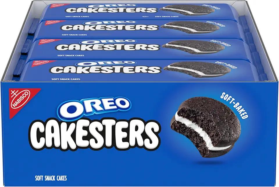 2 x Oreo Cakesters Soft Snack Cakes, 8-3.03 oz Snack Packs, Best By 03/24/26
