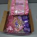 Tlooe Princess Dress Up for Girls, Dress Up Clothes for Toddler Girls Set, Princess Toys Christmas Halloween Birthday Gifts for 3 4 5 6 7 8 Little Girl (Pink)