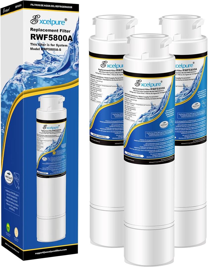 Refrigerator Water Filter, Compatible with Frigidaire EPTWFU01, EWF02, Pure Source Ultra II, (3 Count)