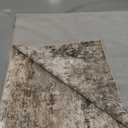 Cochyean 8x10 Area Rugs - Washable Rug for Living Room, Ultra-Thin Abstract Rug, Indoor Non-Slip Rug for Bedroom, Stain Resistant Large Area Rug, Dark Brown