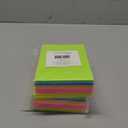 Paper Junkie Lined Sticky Notes in Bright Neon Colors, Self-Stick Memo Notepad 4 inch x 6 inch for Office & School - Pack of 8 Post Notes - Office Supplies