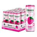 Bloom Nutrition Sparkling Energy Drink - Natural Caffeine, Zero Sugar, 180mg Caffeine - Antioxidant-Rich with Green Coffee Bean, Green Tea Extract, Prebiotics - Strawberry Rose - 12 oz (10 Pack), BBD 06/2027