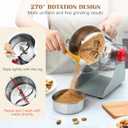 800G Electric Grain Grinder Mill, 2000W Swing-Type 304 Dry Cereals Pulverizer Makes Dry Goods, Spices, Coffee, Pepper, Etc., Commercial 110V High-speed Superfine Machine (800G Swing Type)