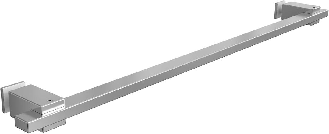 Adjustable Shower Door Handle, 304 Stainless Steel Pull Bar, Replacement Shower Handle, Fits Hole Diameter 8mm, Modern Towel Bar & Grab Rail for Bathroom - Bright Chrome (1 Handle Only)