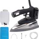 Industrial Electric Steam Iron 1200W Gravity Feed Steam Iron Temperature Adjustable with 3L Large-capacity Water Bottle Powerful Clothing Steamer for Ironing