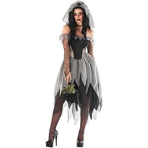 Morph Corpse Bride Costume for Women - Zombie Bride Outfit - Adult Ghost Costume - Halloween Dress Up for Parties XXXL