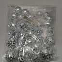 40Pcs Disco Ball Cake Toppers Silver Balls Cake Decorations with Silver Mirror Balls Happy Birthday Cake Topper Star Cake Toppers for 70s 80s 90s Disco Music Dance Themed Party Decorations Supplies