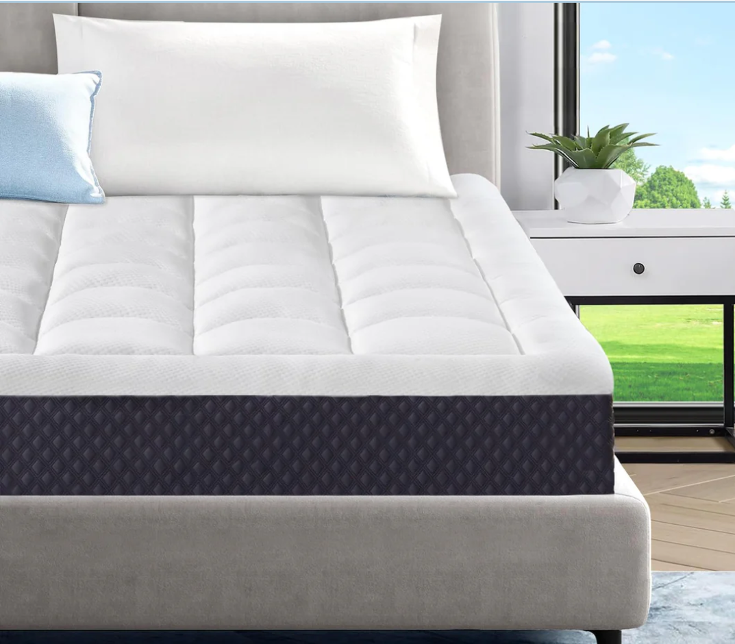 ELEMUSE Cooling Gel Memory Foam Plus Pillowtop Mattress, CertiPUR-US® Certified Breathable Bed in a Box for Pressure Relief, Fiberglass-Free