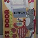 Full-Size Window Pet Door for Cats & Small Dogs, Width Adjustable Fits Sliding Windows, 10-Min Install, Aluminum Frame, HD High-Transparency Glass, Weatherproof Design, Magnetic Close, Fit 31"-36" Window