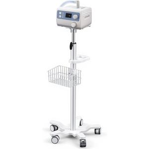 DaisyInner Adjustable Mobile Medical Cart with Wheels, Load up to 33 Lbs, Laptop Rolling Cart with Storage Basket 16.5" x 16.7" Large Tabletop Medical Trolley Workstation for Hospital, Lab Use(Tray)