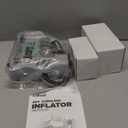 Litheli 20V Air Compressor Tire Inflator, Portable Pump for Car, Bike, Sports Ball, Battery Powered with Digital Pressure Gauge, 3 Nozzle Adapters, 150 PSI, Includes 2.0Ah Battery & Charger (Green and Grey)