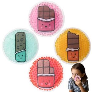 Kids Ice Packs, Boo Boo Ice Pack Cold Therapy and Pain Relief for Minor Cuts, Small Ice Pack Pain Relief for Bruise, Injuries (Round ice Pack(12Count)