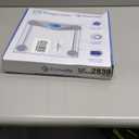 Etekcity Digital Body Weight Bathroom Scale, Large Blue LCD Backlight Display, High Precision Measurements,6mm Tempered Glass, 400 Pounds (Blinding Silver)