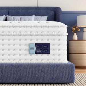 BedStory 14 Inch Firm Queen Hybrid Mattress in a Box, 365-Night Trial
Supportive Pressure Relief, Premium Pocket Spring Mattress, Fiberglass-Free & Odor-Free, Restful Deep Sleep