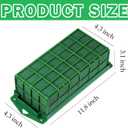 12Set Floral Foam Blocks Cage Holder for Flower Arrangements Supplies, Bouquet Holder, Rectangle, 11.8 x 4.7 x 3.1 Inch (12, Classic)