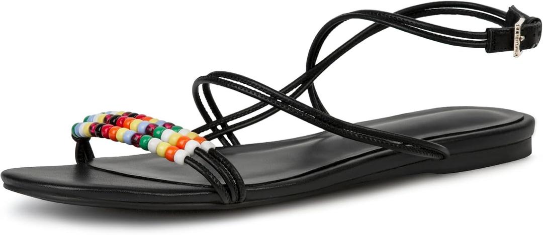 Jelly Shoes for Women Jelly Mesh Flat Sandals Closed Toe Round Toe Slides Flats Slip on Summer Slippers Mules (Black)