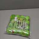 HyDren 16 Pcs Christmas Lime Green Velvet Balls for Tree 2.4 Inch Flocked Green Hanging Ornaments with Red Heart Decorations Xmas Round Pom Pom Balls for Indoor Home Decor Holiday Party Supplies