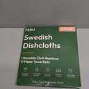 FEBU Swedish Dishcloths for Kitchen | 5 Pack Watercolor Reusable Paper Towels Washable | Swedish Dish Towels | Non-Scratch Cellulose Sponge Cloths | No Odor, Biodegradable Cleaning Cloths